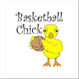 Basketball Chick Text Posters and Art